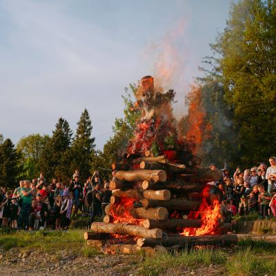 Pálení čarodějnic na přehradě Baška (2025)